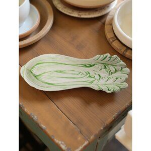Vintage 1969 Beautiful Ceramic Handmade Celery Holder Dish.